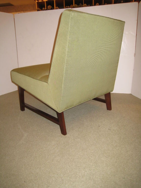 Pair of Edward Wormley for Dunbar Slipper Chairs For Sale 2