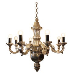 8 Arm Sand Cast Aluminum Chandelier 10