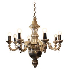 8 Arm Sand Cast Aluminum Chandelier