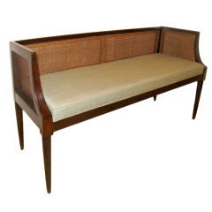 Rattan Upholstered Bench