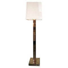 French Mirrored Floor Lamp