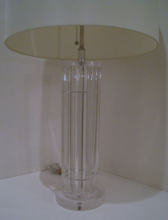 Pair of Lucite Lamps by Rittsco 2