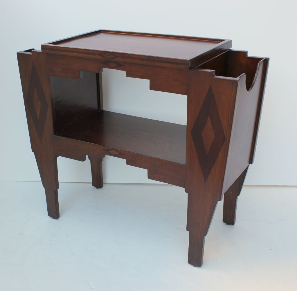 American Marquetry Side Table