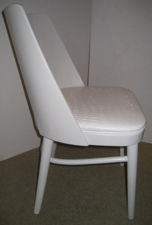 Mid-20th Century White Modernist Chair