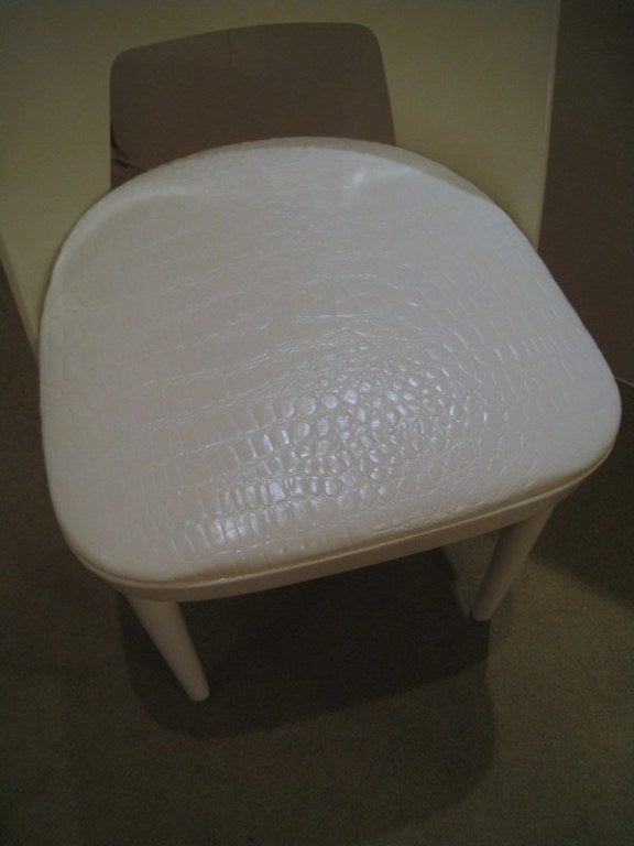 Wood White Modernist Chair