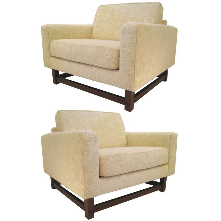 Pair of Large Arturo Pani Club Chairs For Sale