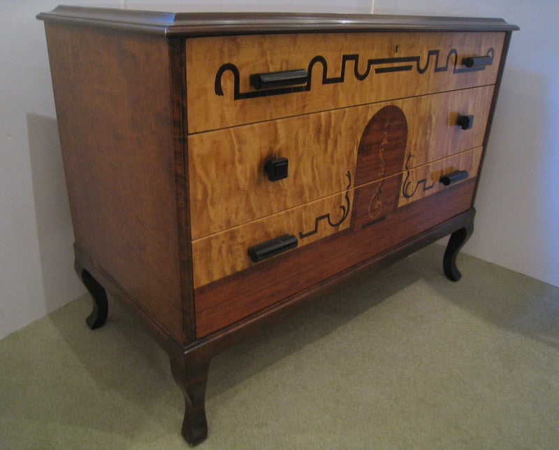 Mid-20th Century Swedish Three Drawer Cabinet