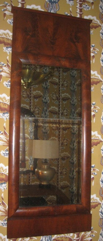 American Biedermeier Mirror with Original Glass