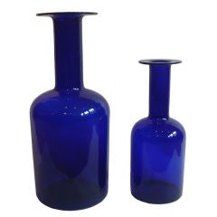 Pair of 20th Century Holmegaard Vases