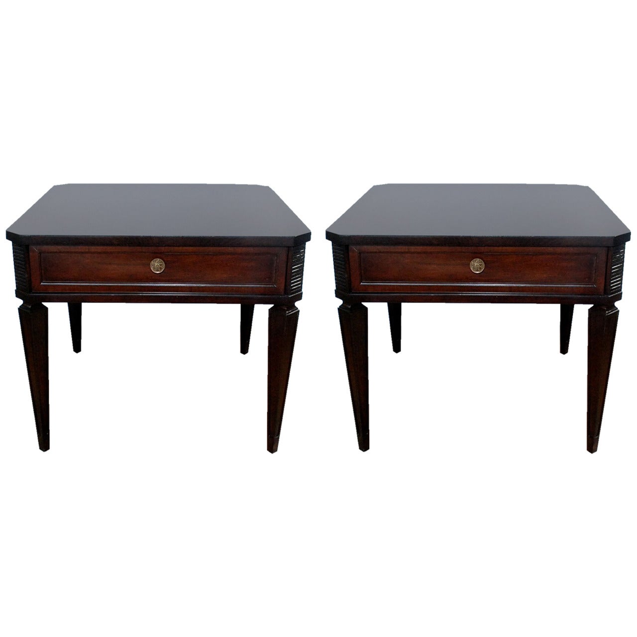 Pair of Side Tables or Nightstands by Drexel