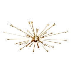 A 36 Light Brass Sputnik Light Fixture 4