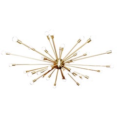 36 Light Brass Sputnik Light Fixture