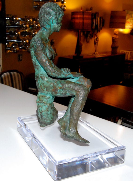 20ième siècle Sculpture de femmes nues en bronze en vente