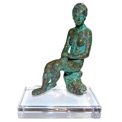 Sculpture de femmes nues en bronze