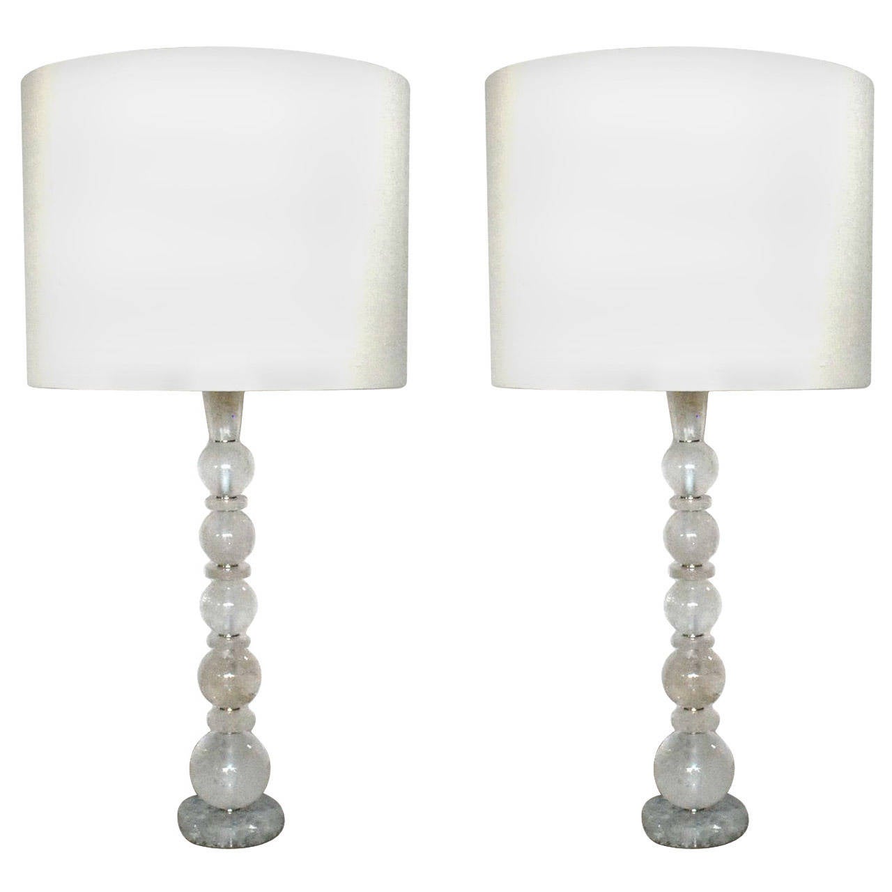 Pair Of Rock Crystal Lamps For At 1stdibs Pair Of Rock Crystal Lamps For
