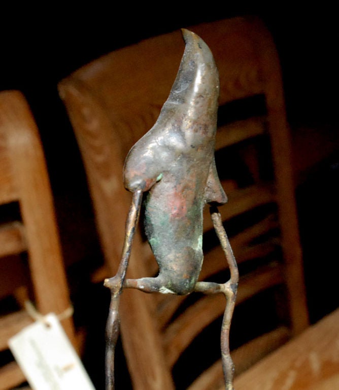 Mid-20th Century Rare 1969 Bronze Whimsical Sculpture by Curtis Jere For Sale