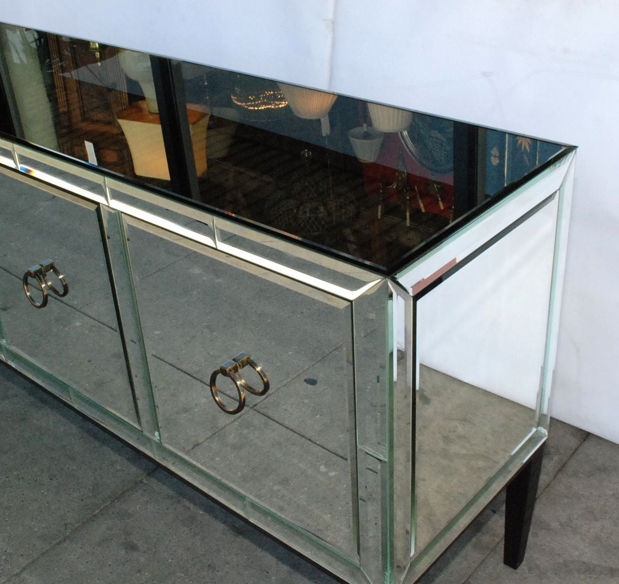 20th Century Mirrored Credenza or Buffet For Sale