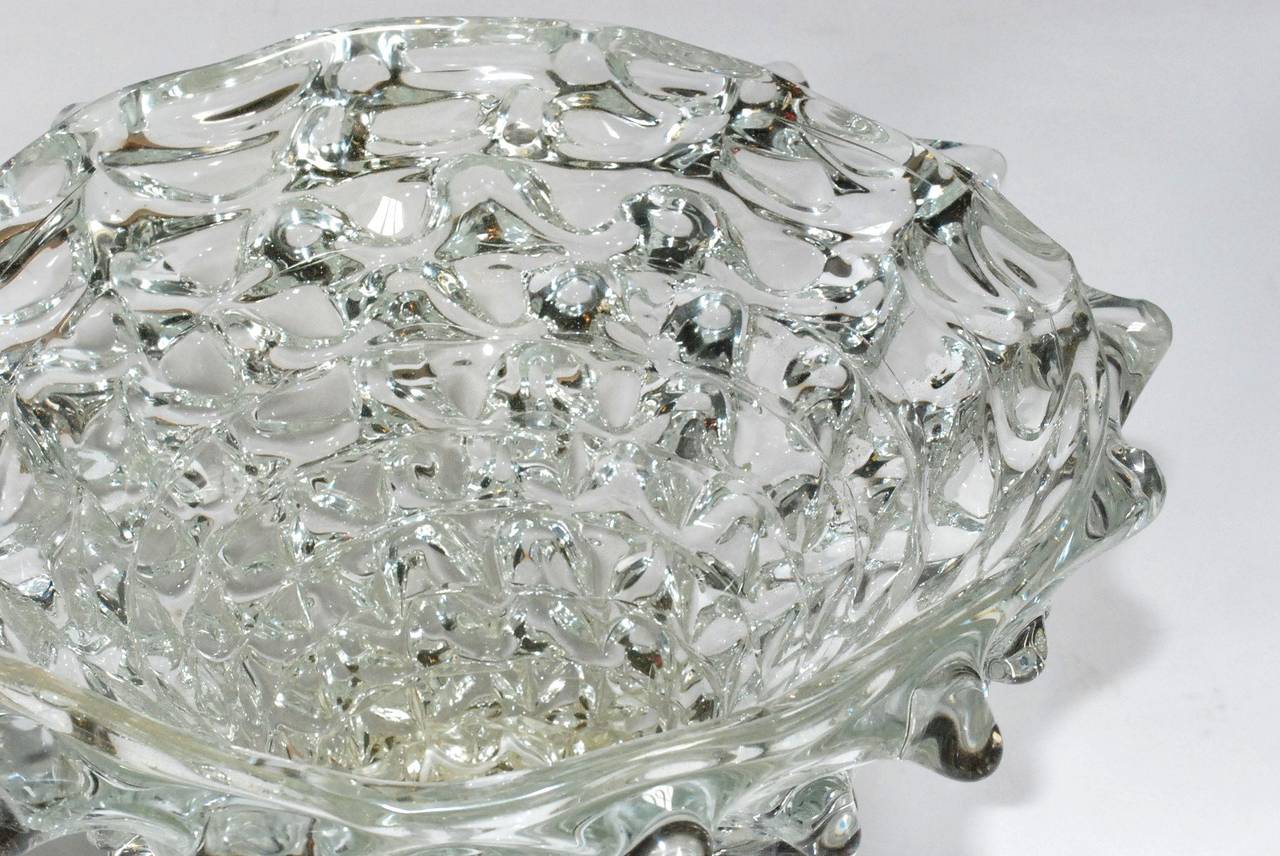 Murano Rostri Centerpiece Bowl by Camozzo In Good Condition In Cathedral City, CA