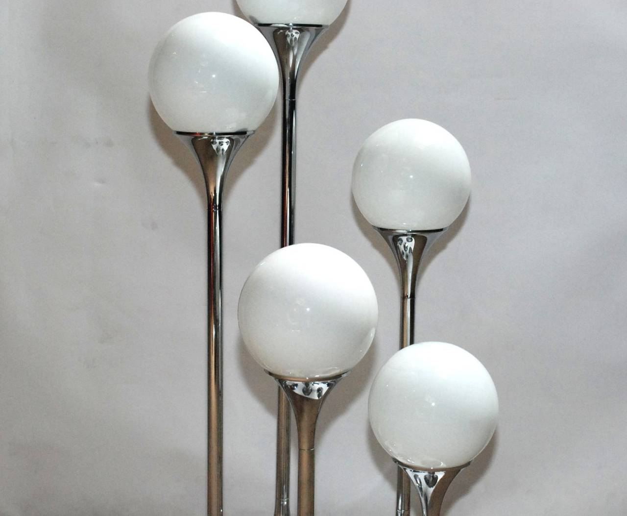 A five-light floor lamp by Sergio Mazza. Can also be hung from the ceiling.