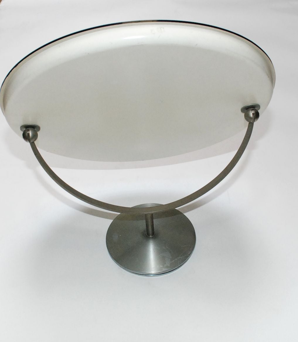 Smoky Glass Round Vanity Mirror by Rimadesio In Good Condition In Cathedral City, CA