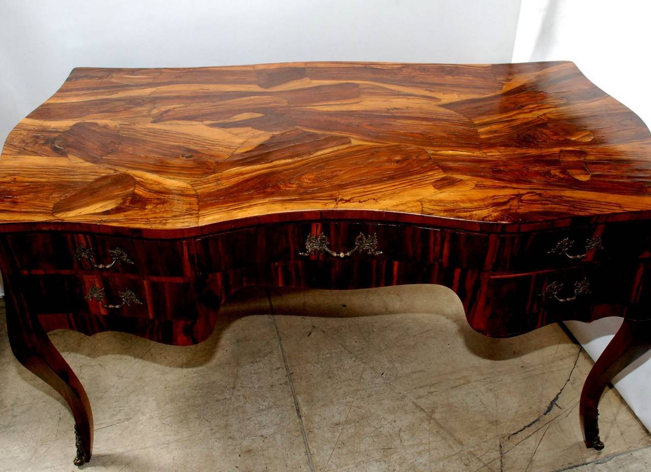 Italian Olive Wood Desk 1