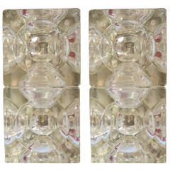Pair of Poliarte Double Cube Sconces
