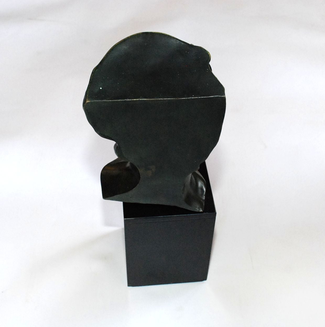 Vintage French Bronze Head on Marble Base For Sale 2