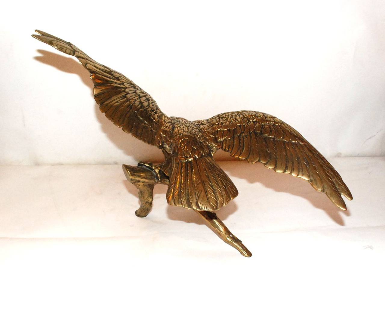 Mid-Century Modern Mid-Century Brass Eagle Sculpture