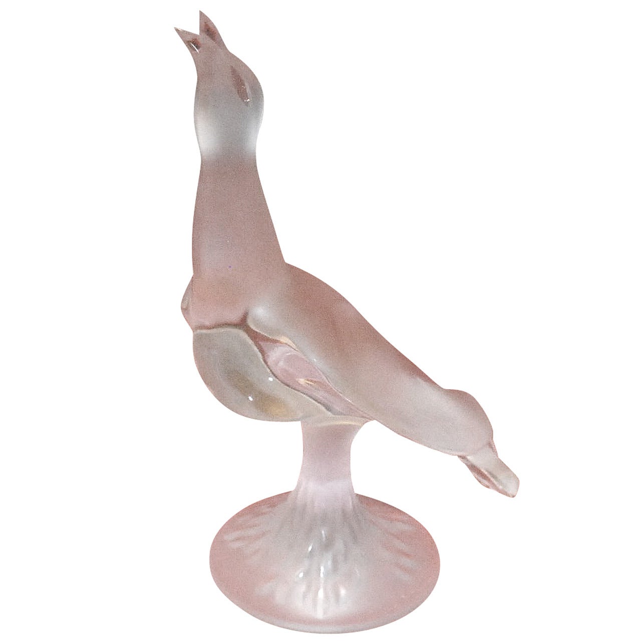 French Lalique Bird Sculpture
