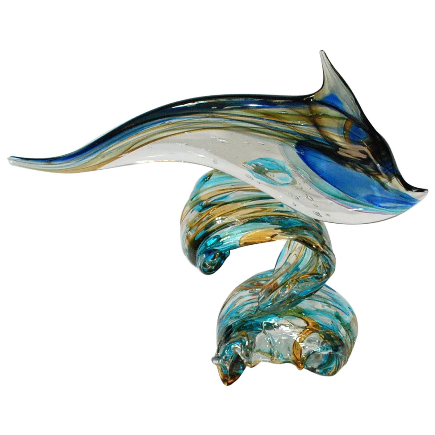 Sergio Costantini Murano Dolphin Sculpture