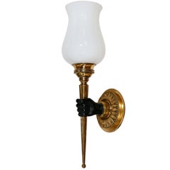 Single French Bronze Sconce