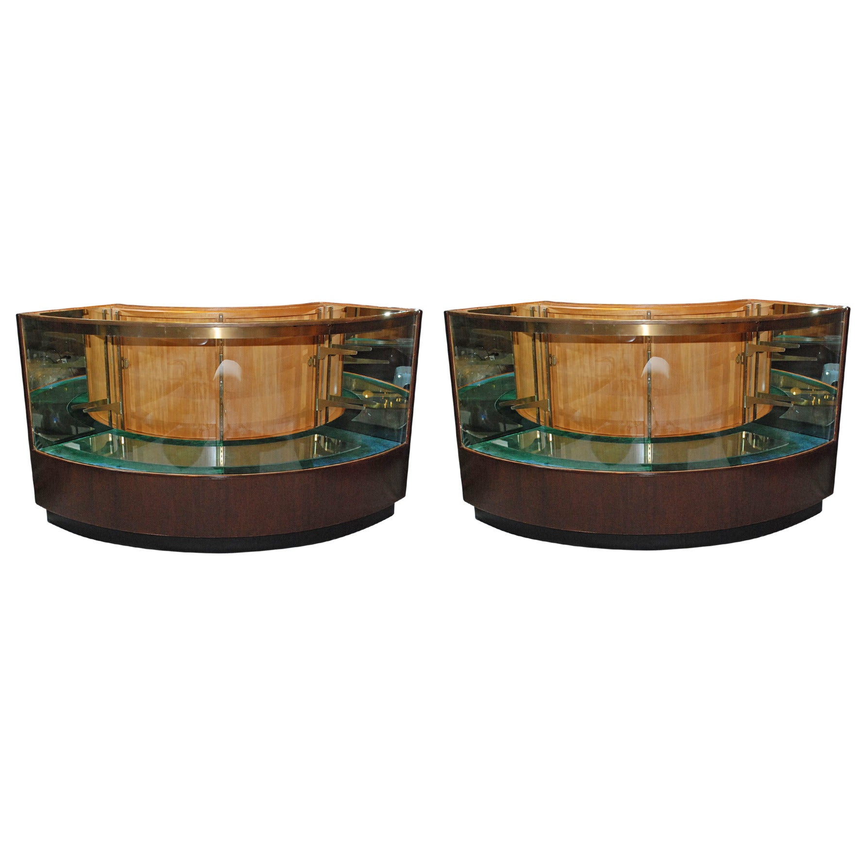 Set of Two Display Cabinets from Bullocks Wilshire