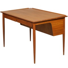 Small Vintage Desk, Danish Modern Teak