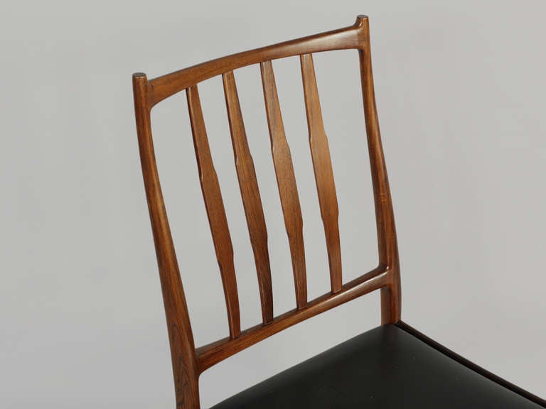 Mid-20th Century Darby Leather Dining Chairs by Torbjorn Afdal, Set of Six, Norway