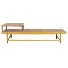 Rare Modular Bench and Table by the Norwegian Bendt Winge