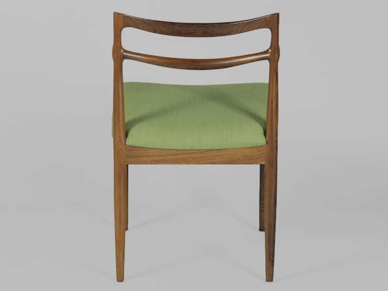 Danish Set of 6 Rosewood Dining Chairs by Christian Lindeberg