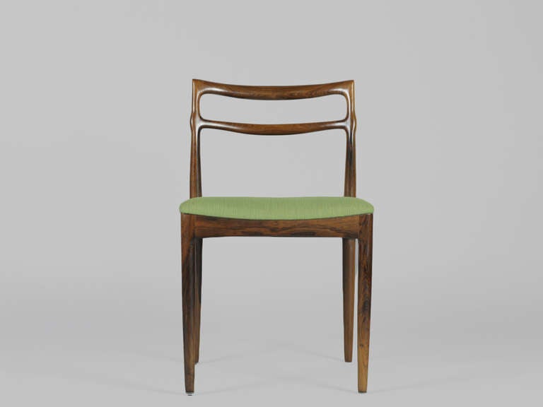 Set of 6 Rosewood Dining Chairs by Christian Lindeberg In Excellent Condition In New York, NY