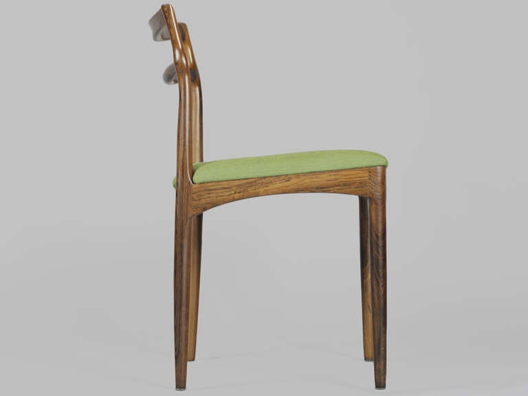 Mid-20th Century Set of 6 Rosewood Dining Chairs by Christian Lindeberg