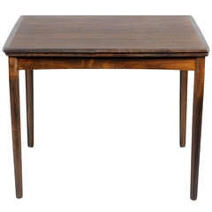 Danish Modern Square Dining Table with Rounded Corners and Leaves