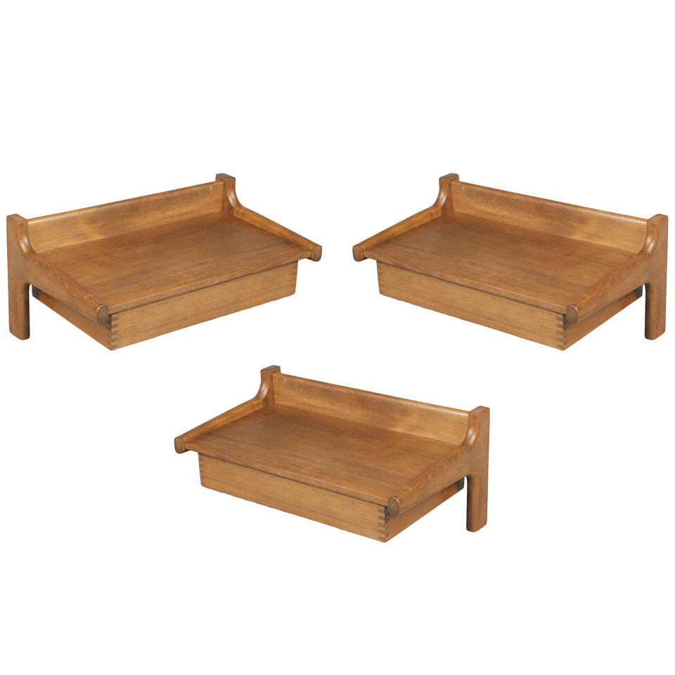 Teak Wall Mounted Shelf/Nighstand by Hans Wegner