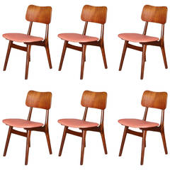 Arne Vodder Teak Dining Chairs, set of 6