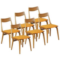 Teak Boomerang Dining Chairs by Erik Christensen