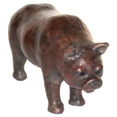 Vintage Leather Pig