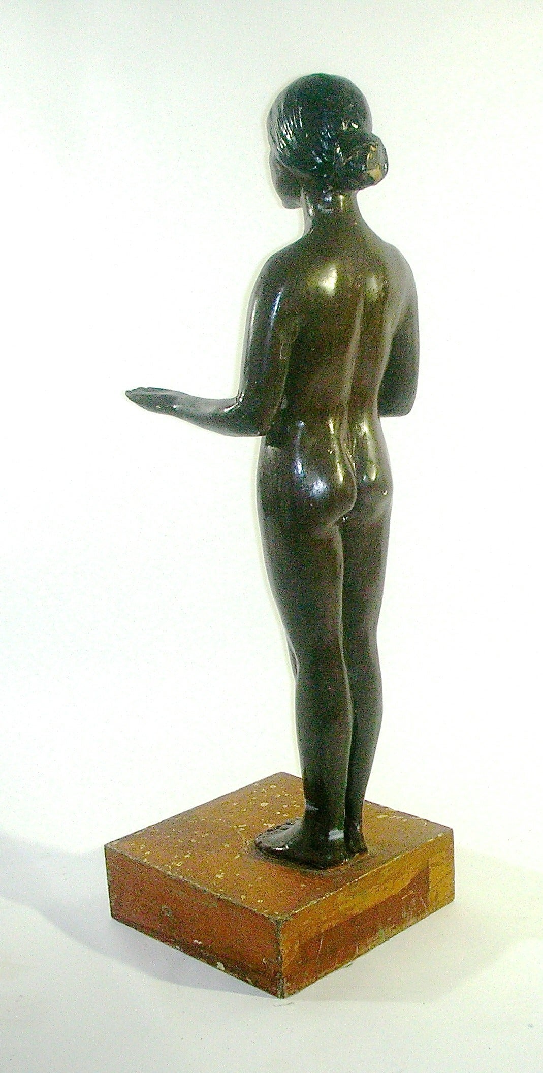 American Papier Mache Nude Full Figure Display Stand For Sale