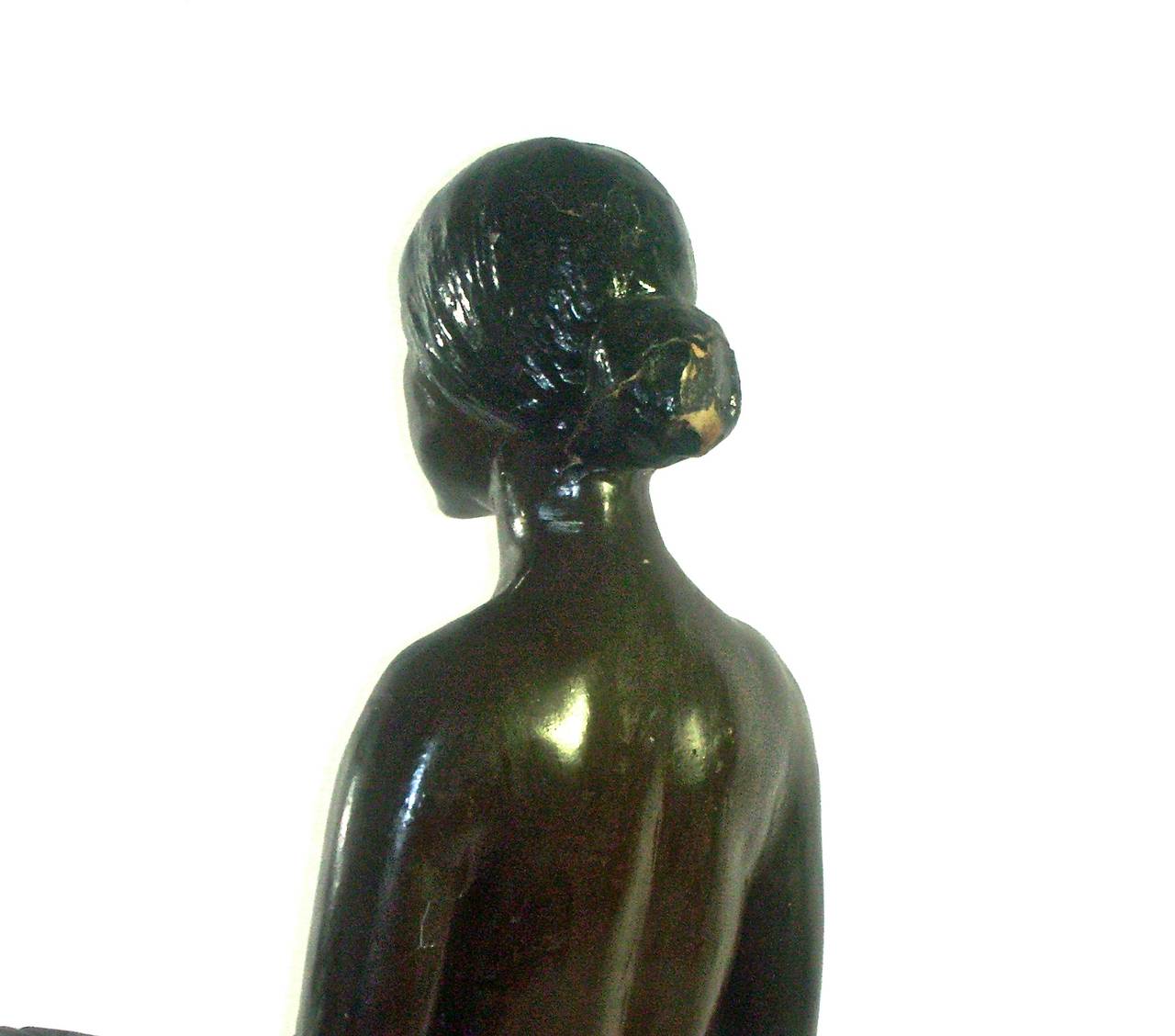 Molded Papier Mache Nude Full Figure Display Stand For Sale
