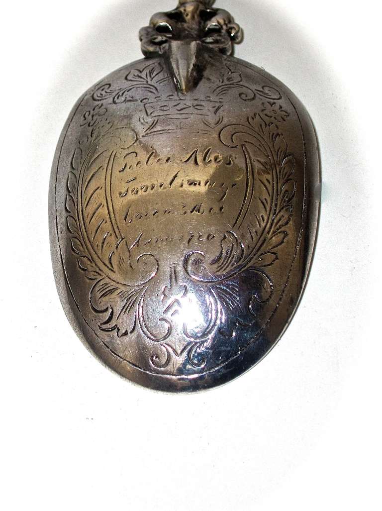 Large Dutch Apostle Spoon circa 1720 In Excellent Condition In Solebury, PA