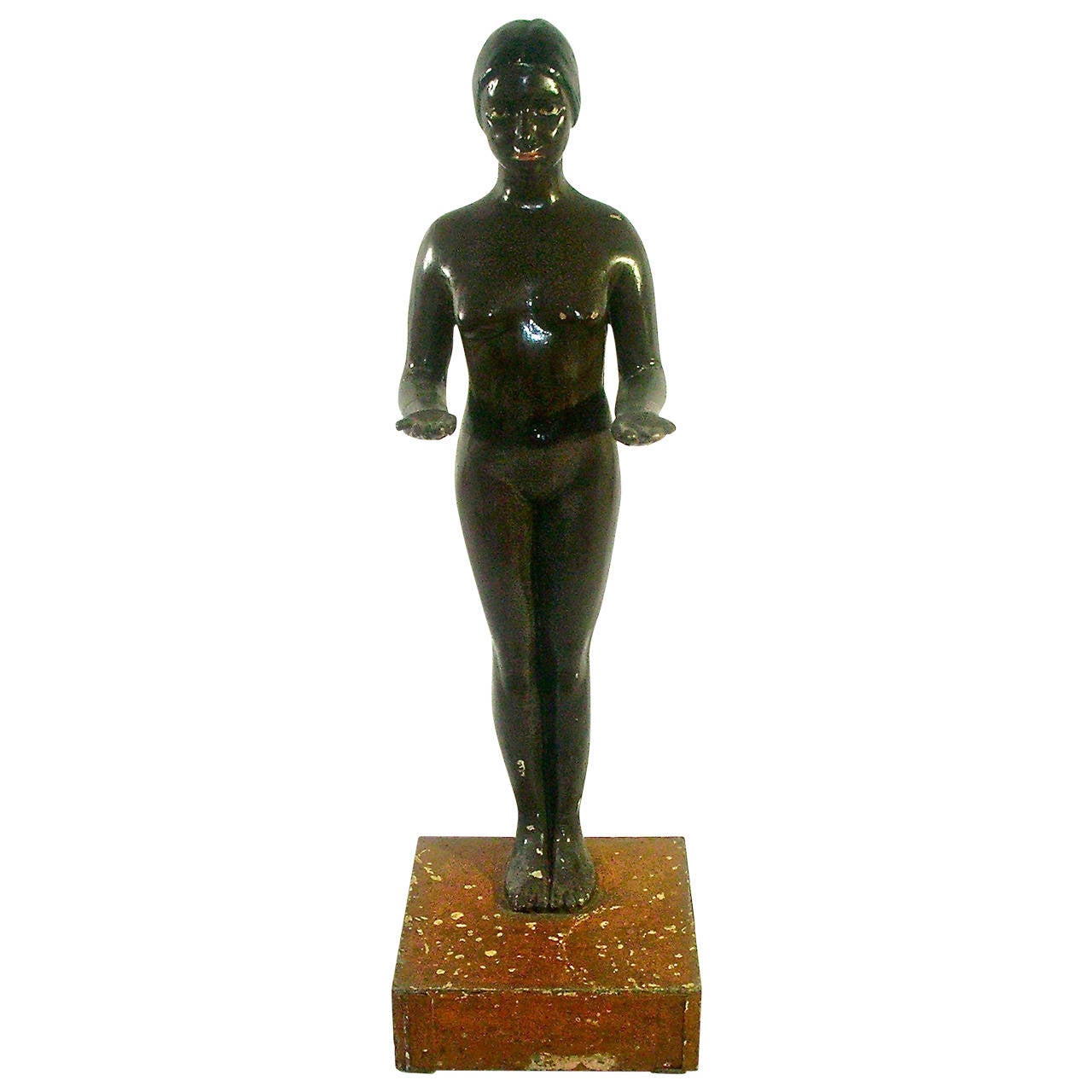 Papier Mache Nude Full Figure Display Stand For Sale