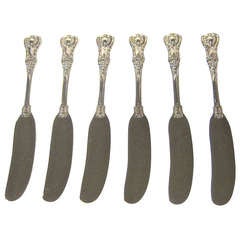 Set of Six Tiffany & Co. Butter Knives