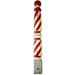 Antique Barber Pole Trade Sign