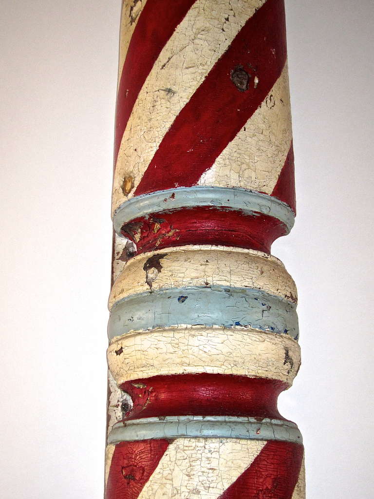 19th Century Barber Pole Trade Sign